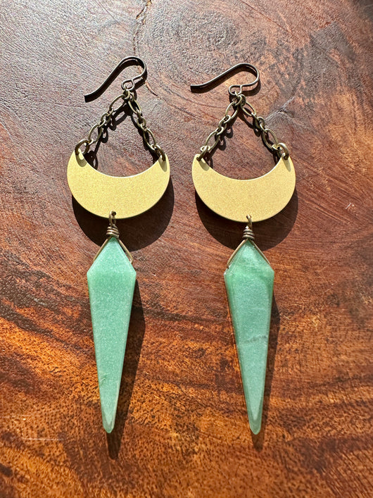 Green Aventurine Dangles