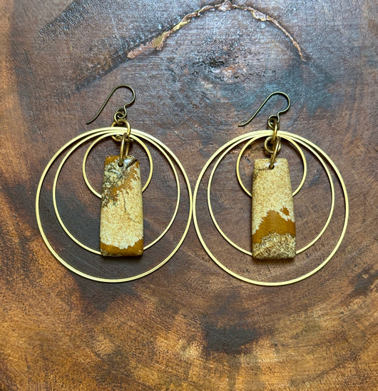 Picture Jasper Triple Hoops