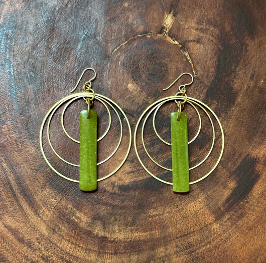 Serpentine Triple Hoops