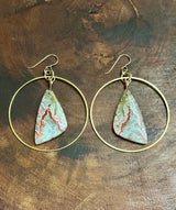 Laguna Lace Agate Hoops