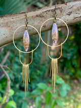 River Jasper Fringie Hoops