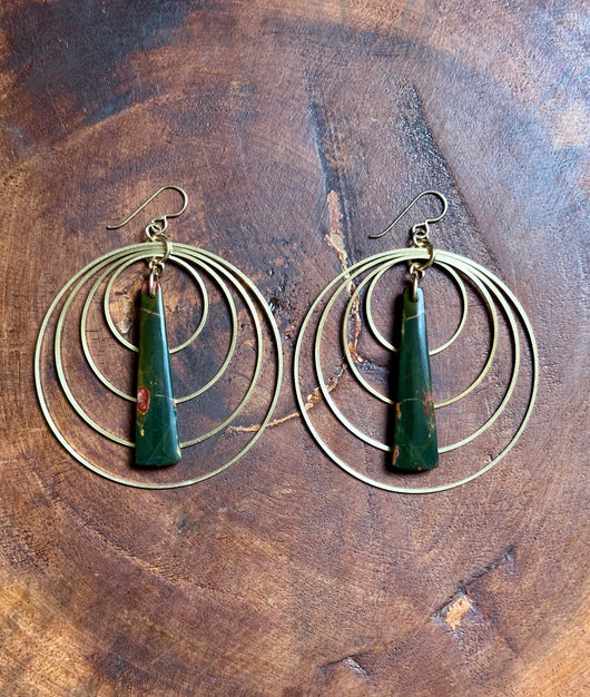 Red Creek Jasper Hoops