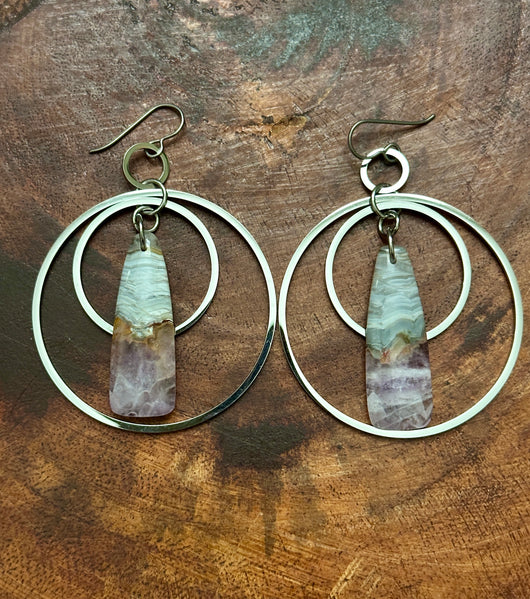 Amethyst Hoops