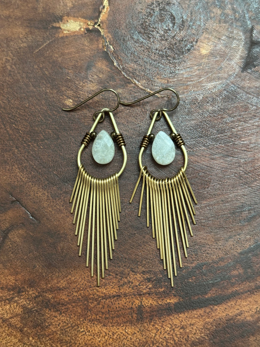 Rainbow Moonstone Fringies