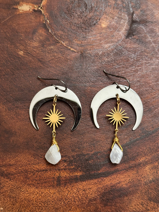 Rainbow Moonstone Drops