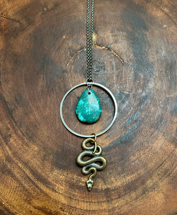 Turquoise Snake Necklace