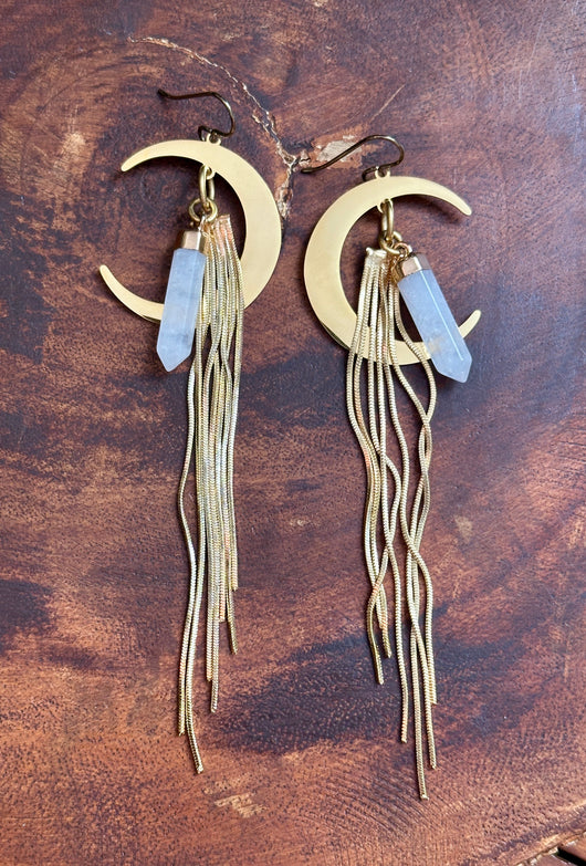 Quartz Crescent Moon Dusters