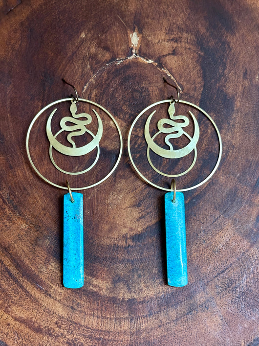 Turquoise Dolomite Snake Moons