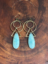 Hemimorphite Geometric Hoops