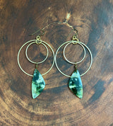 Chrysoprase Hoops