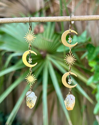 Celestial Citrine Dangles