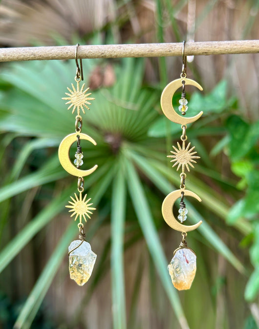 Celestial Citrine Dangles