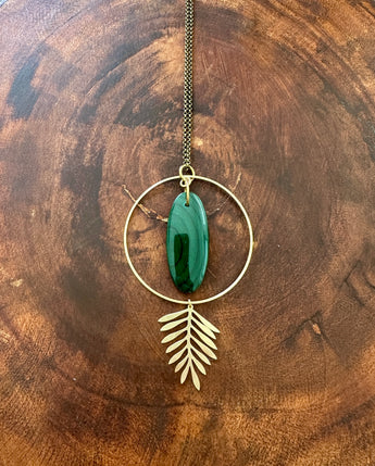 Malachite Frond Necklace