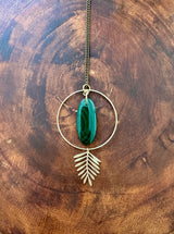Malachite Frond Necklace