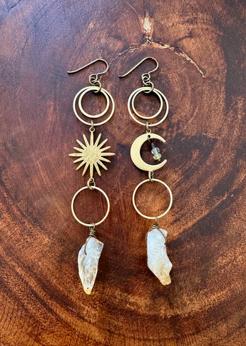 Celestial Citrine Dangles