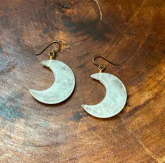 Quartz Crescent Moons