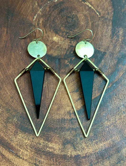 Black Onyx Under Full Moon Drops