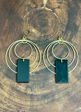 Onyx Hoops