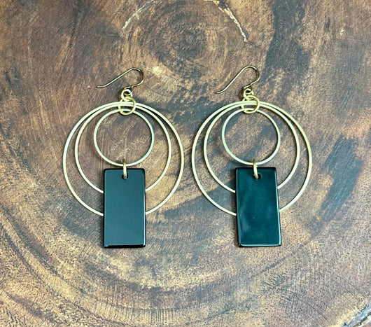 Onyx Hoops