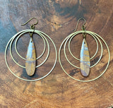 Sonora Dendritic Rhyolite Jasper Hoops