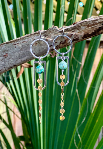 African Turquoise Dangles